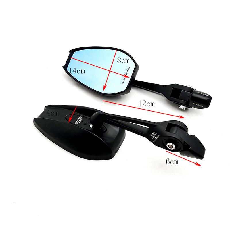 1 par Motorcykel Justerbar Sidospegel Backspeglar för YAMAHA NMAX155 NMAX125 NMAX 155 N-MAX 125 150 160