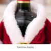 2025 Christmas Wine Bottle Cover Clothing Velvet Board Wine Cabinet Cup Dress Up Xams Christmas Eve New Year Decoration Gift