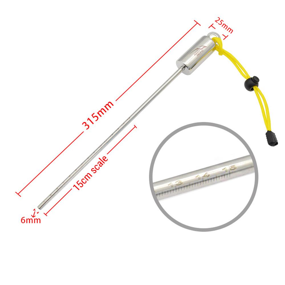 

Указатель для подводного плавания с аквалангом, подводная палка из нержавеющей стали с ремешком для подводного плавания чёрный