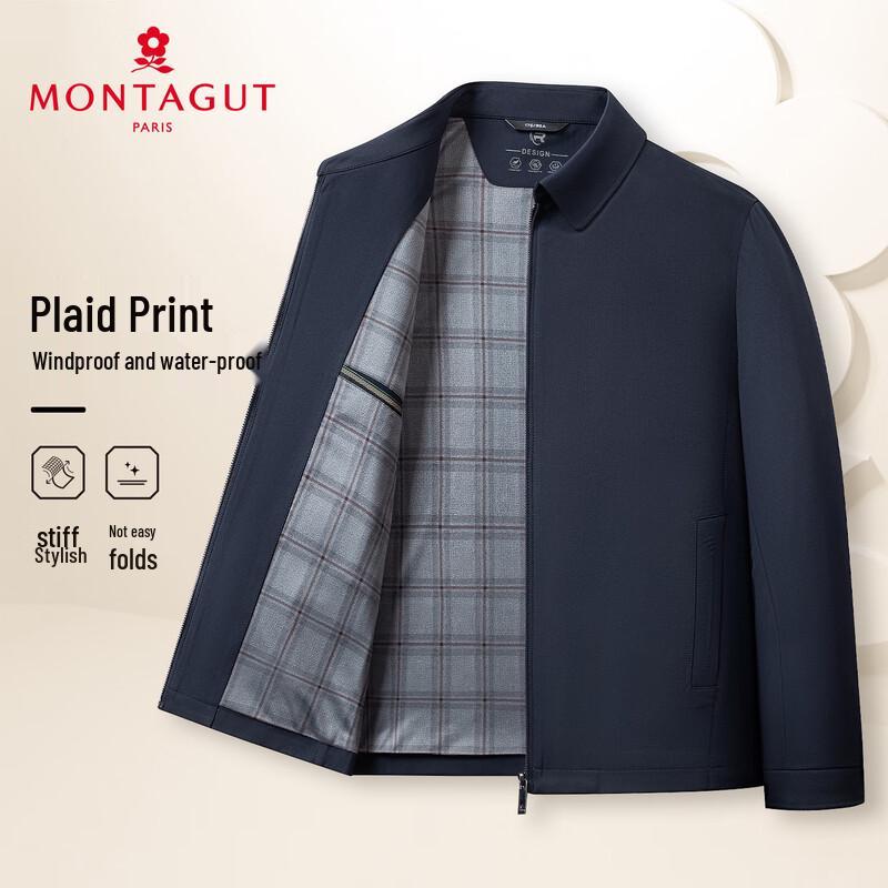 

MONTAGUT Men s Windproof Water-repellent Lapel Jacket 2XL