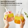 Non-Touch Ice Cube Mold Food Straw Cup Kettle Grade Ice Cube Trays for Drinks Easy Demould Ice Maker Outdoor Fitness Drink