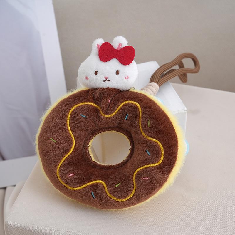 Cute Cat Cake Pendant Plush Toy Keychain 12cm