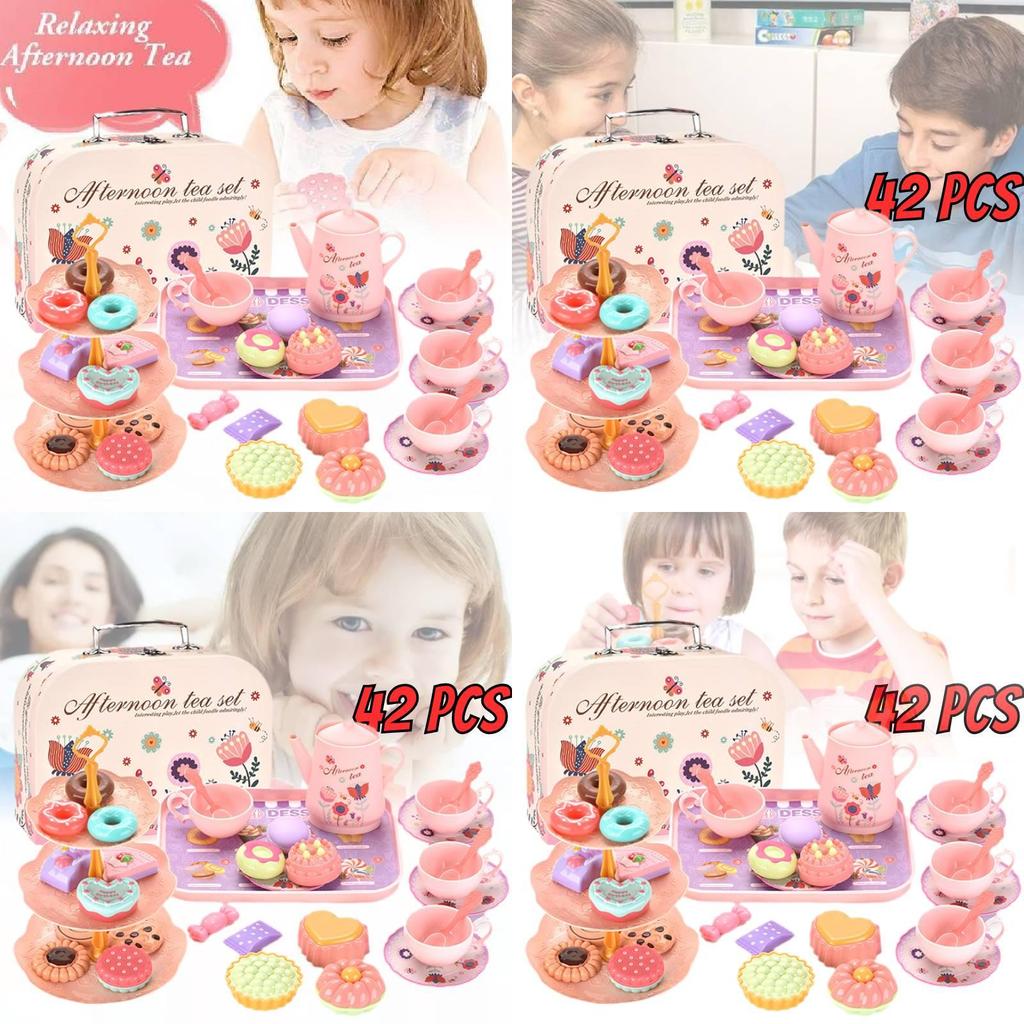 Delightful Pretend Play Kitchen Set With Realistic Food And Dessert Accessories Gift Box