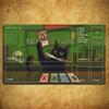 Ramen Shop Black Cat Mouse Pad Card Playmat Stitched with Magic Zones Game Mats Tabletop for MTG/TCG Gaming Mat