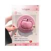 Korean Pink Apple Fabric Magnetic Phone Stand - Strong MagSafe Compatible for Desktop Use