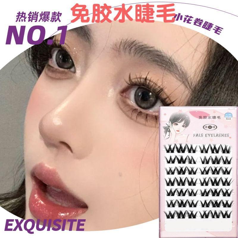 Lactacia - Glue-free False Eyelashes Clusters with Tweezers