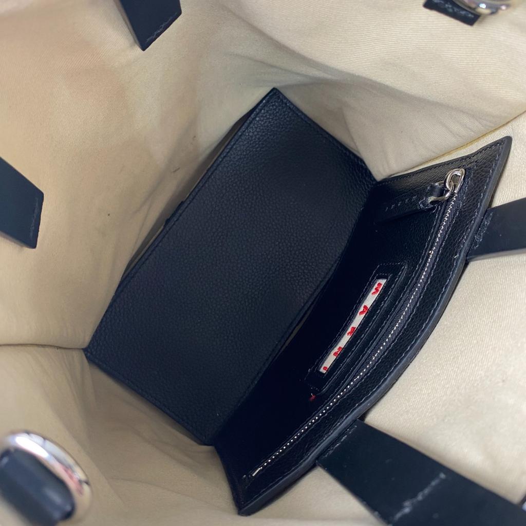 Used MARNIShoulder Bag Black Leather Women