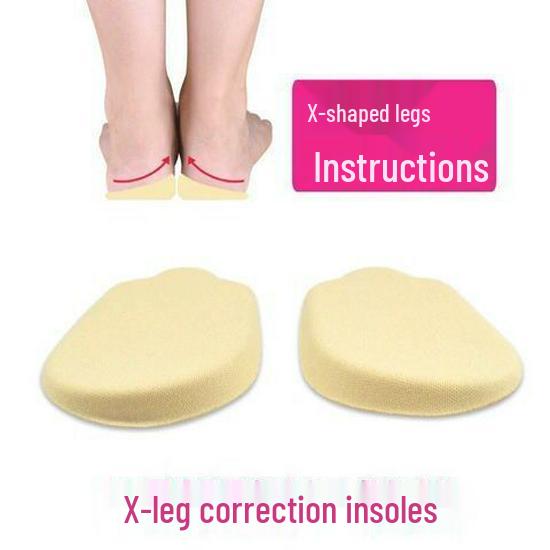 O-leg Silicone Correction Insole: 4th Gen Volcanic Magnetic Heel Pad for X/XO-Type Alignment