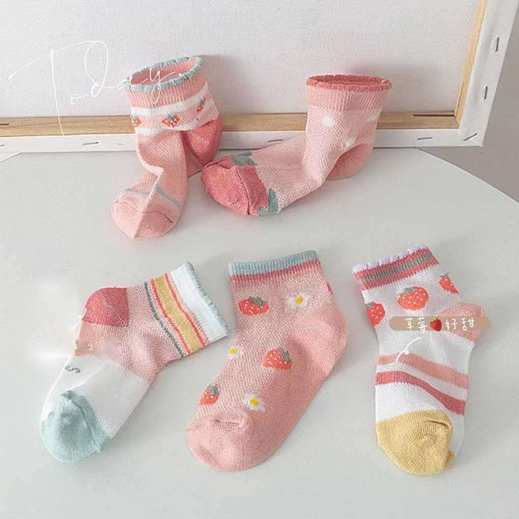 10 Pairs Kids Socks Boys Unisex Children Ankles Hosiery Casual Breathable Comfortable Footwear Accessory Summer School