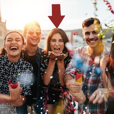 Vrouwen Meisjes Haarband Grappige Pijlen Decor Elastische Haarband Haaraccessoire Bruiloften Feesten Dagelijks Gebruik
