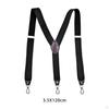 Classic Men's Suspenders with Metal Clips for Formal Wear