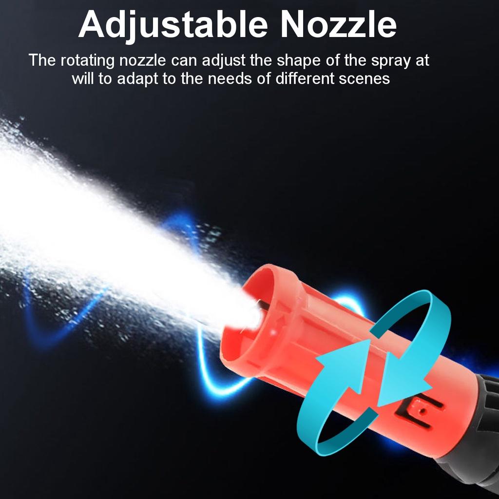 24V High Pressure Washer Electric Cordless Car Cleaner Washing Guns Water Hose Cleaning W/ 1/2pcs Battery