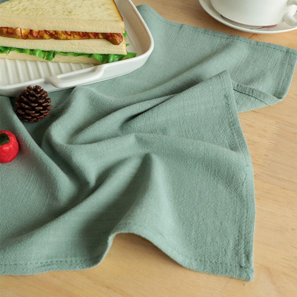 Table Decoration Dinner Cloth Soft Tea Towel Multipurpose Cotton Linen Napkin  Banquet