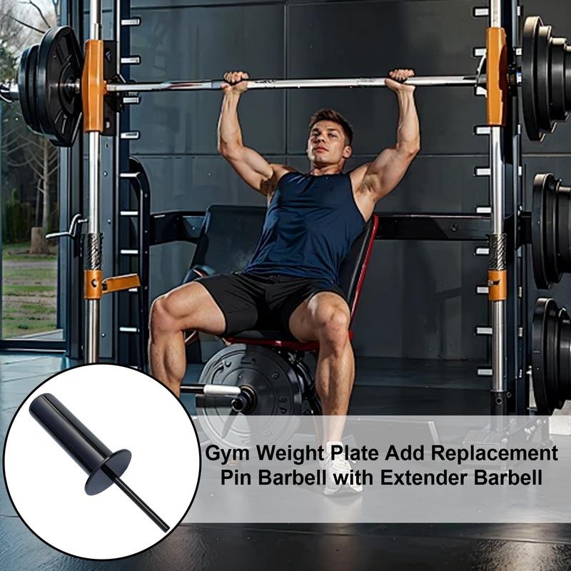 Black Fitness Weight Cable Stack Extender Pin Replacement Barbell Weigth Plate Loading Pin Strength Training Gym Equipment