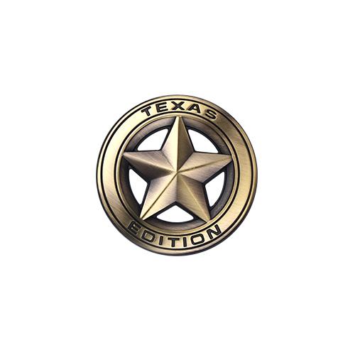 3D Car TEXAS EDITION Pentagram Emblem Decoration Metal Sticker For Jeep Ranegade Patriot Wrangler YJ JK Grand Cherokee Compass uy1
