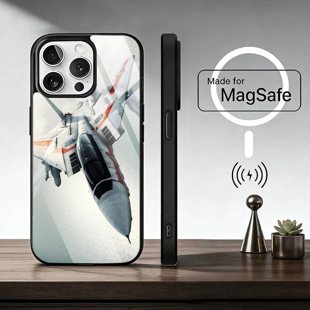 Крутой Самолет Robotech Macross Чехол для Телефона Для iPhone17,16,15,14,13,12,11 Plus,Pro Магнитный с Беспроводной Зарядкой Magsafe iPhone11