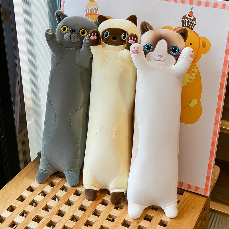 Cat Island Long Pillow: Big Face Cat Cushion