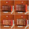 Wooden Trunk Faux Leather Handle Carrying Case Portable Storage Container For Jewelry Cosmetics And Collectibles