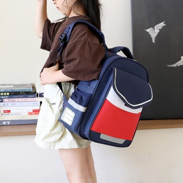 Gender Neutral Oxford Cloth School Backpack With Waterproof Features For First And Second Graders