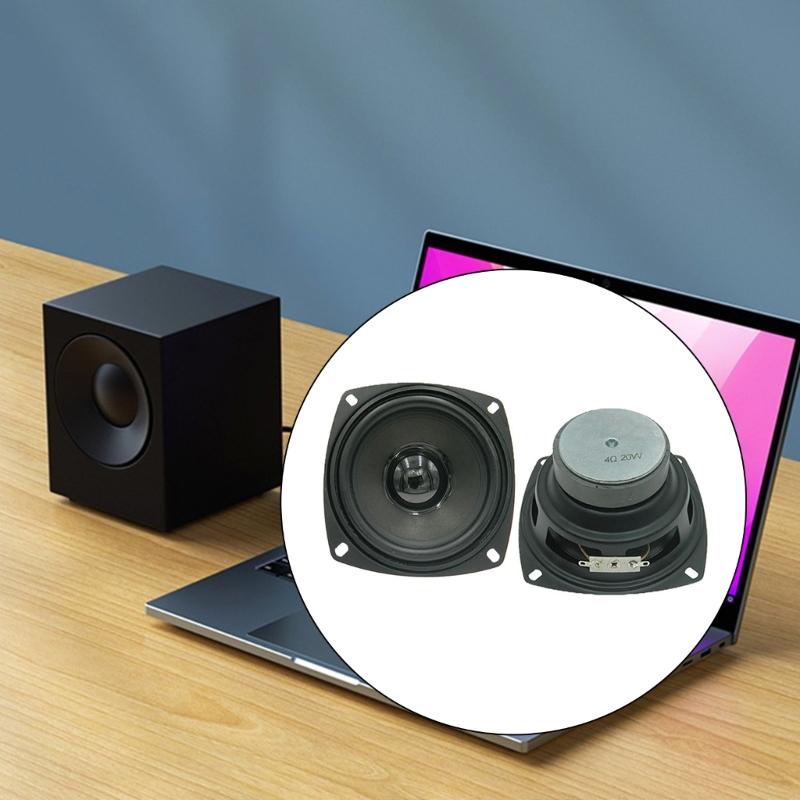 1Set 4inch Full Frequency Speaker Perfect for DIY Projects Low Frequency Subwoofer Loudspeaker Tweeters
