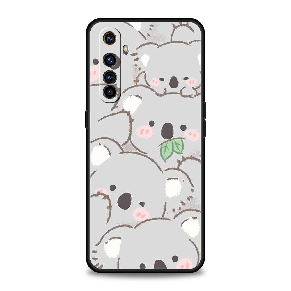 Koala Phone Case For Realme 12 11 10 9 8 5G 7 6 GT5 GT3 GT2 Pro Plus C21 C11 C25 C35 For Realme GT Neo 2 3 3T 5 Cover