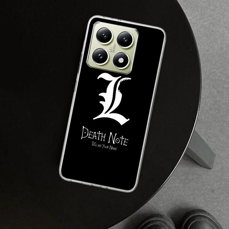 N-Note D-Death Anime Ryuk Phone Case Cover for Xiaomi Redmi Note 15 14 13 12 11 Pro Plus 14S 12S 11S 11T 11E 10S 10 Customized F
