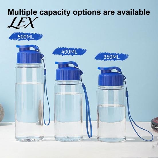 Matte Texture Water Bottle Sports Bottle, with Flip Lid And Lanyard, Portable Leak-proof PET Cup, Lightweight Fitness Jug, for Gym School Office