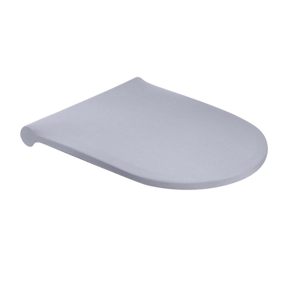 Soft Toilet Lid Cover Dustproof Solid Color Toilet Lid Protective Sleeves Washable Wear Resistant Stretch Toilet Seat Cover