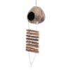 M-Modern-100% Natural Coconut Husk Coconut Hide With Ladder For Bird Shell Hideaway Durable Habitat