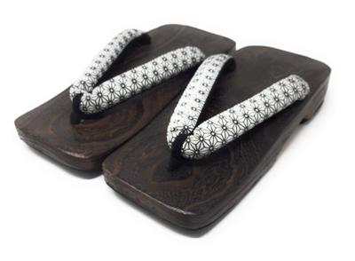 Kimono Luxury Paulownia Geta Free Size Gentleman [Asakusa City] Men's Men's [Hemp Leaf] (Yukata Men's Yukata)