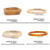 Ingemark 2025 Trendy Irregular Resin Bangles Bracelets for Women Punk Minimalist Chic Chunky Bracelets Charm Wearing Jewelry
