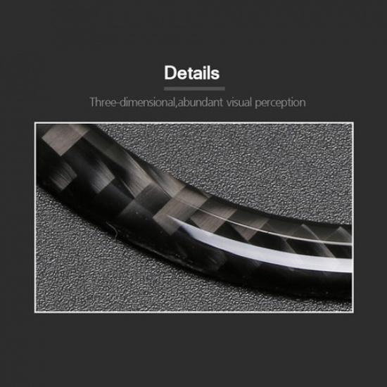 Black Carbon Fiber Car Inner Rear Truck Switch Button Frame For Benz C W205