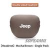 Car Suede Leather Headrest Seat Waist Cushion Pillow Jeep Patriot Commander Renegade Compass Grand Cherokee Wrangler Gladiator QW1