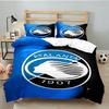 Set de așternut Atlanta Football Club 3 bucăți, Ideal pentru 1 husă de pilotă și 2 fețe de pernă, Perfect pentru cadou pentru fani, Ideal pentru dormitor, Cămin