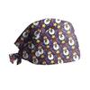 Surgical Cap with Adjustable Printed Christmas Theme Hat, Sweat Wicking Strip, Dust-proof Cloth Bag Head Cap, Doctor's Oral Cap, Nurse's Cap