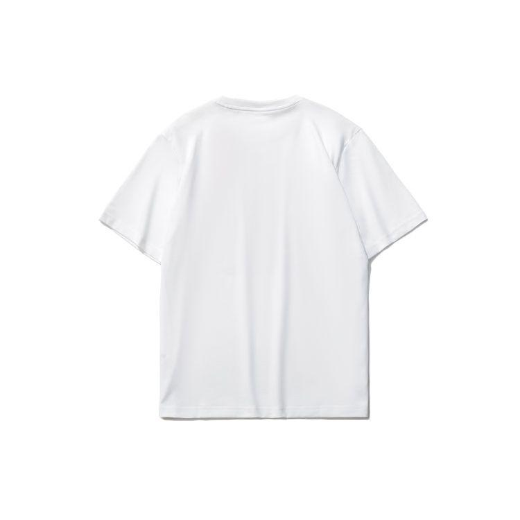 Li Ning Logo Printed Round Neck Short Sleeve T-Shirt Men Tops White AHSR339-1