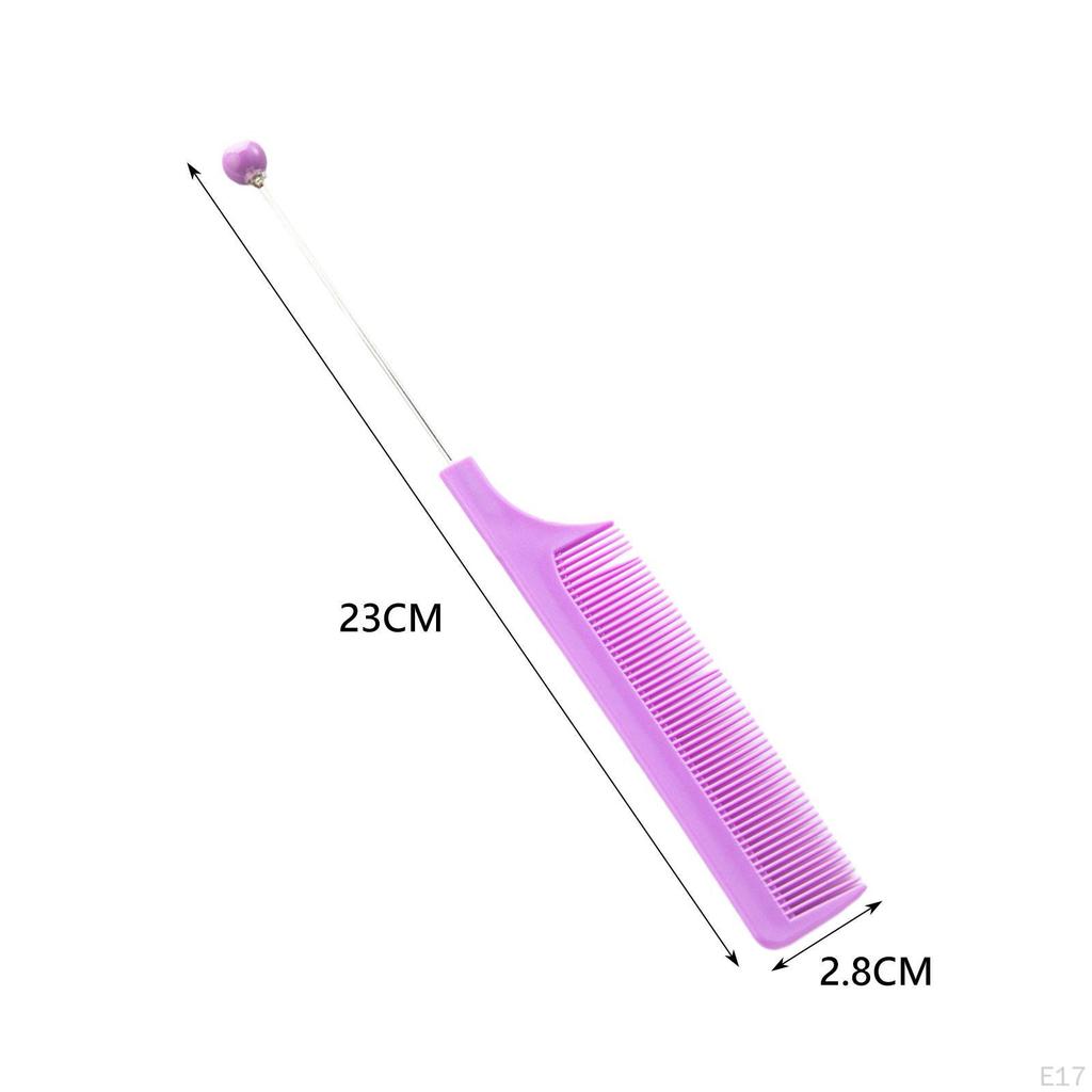 3 Pieces DIY Beaded Hair Combs Hairdressing Comb Women Girls Cutting Styling Grooming