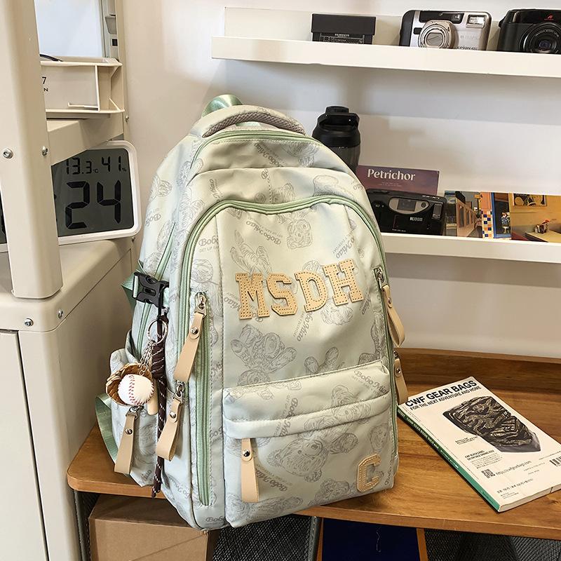 Schoolbag Japanese College Student Schoolbag Female Large Capacity Graffiti High School Student Backpack Versatile Leisure Junior High School Student