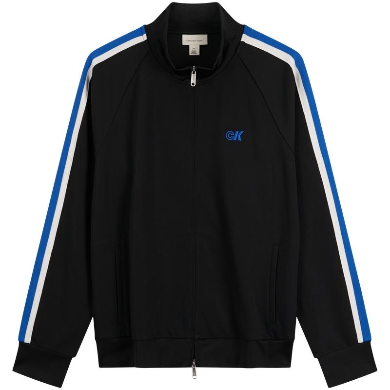 

Calvin Klein Casual Color Block Embroidered Stand Collar Sports Jacket Men Jacket 4RC231G M