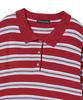 AWESOME STUDIO Multi-Stripe Collared Knit Burgundy