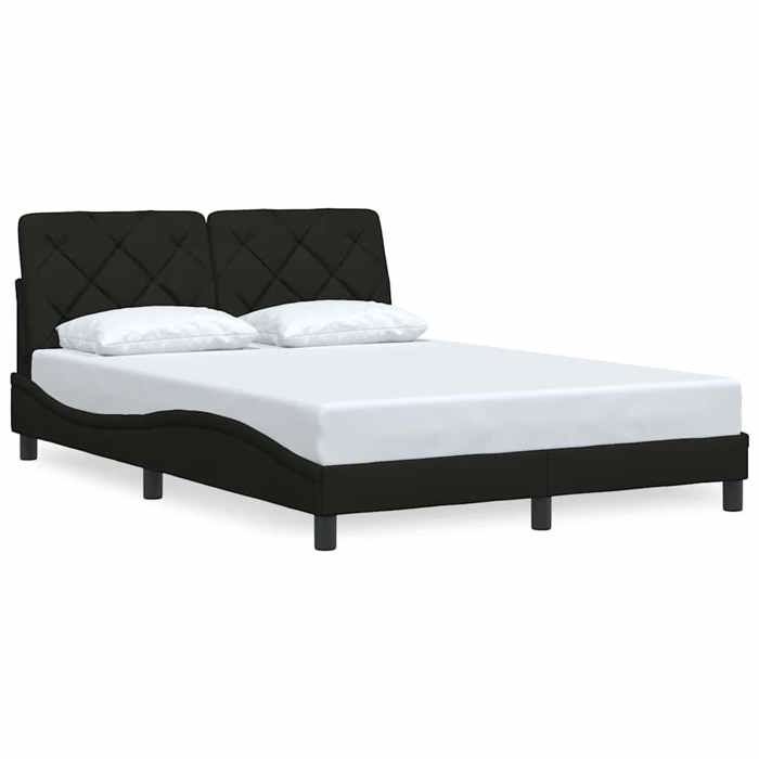 VidaXL Bed Frames Without Mattress Black 120x200 Cm Fabric 3310589