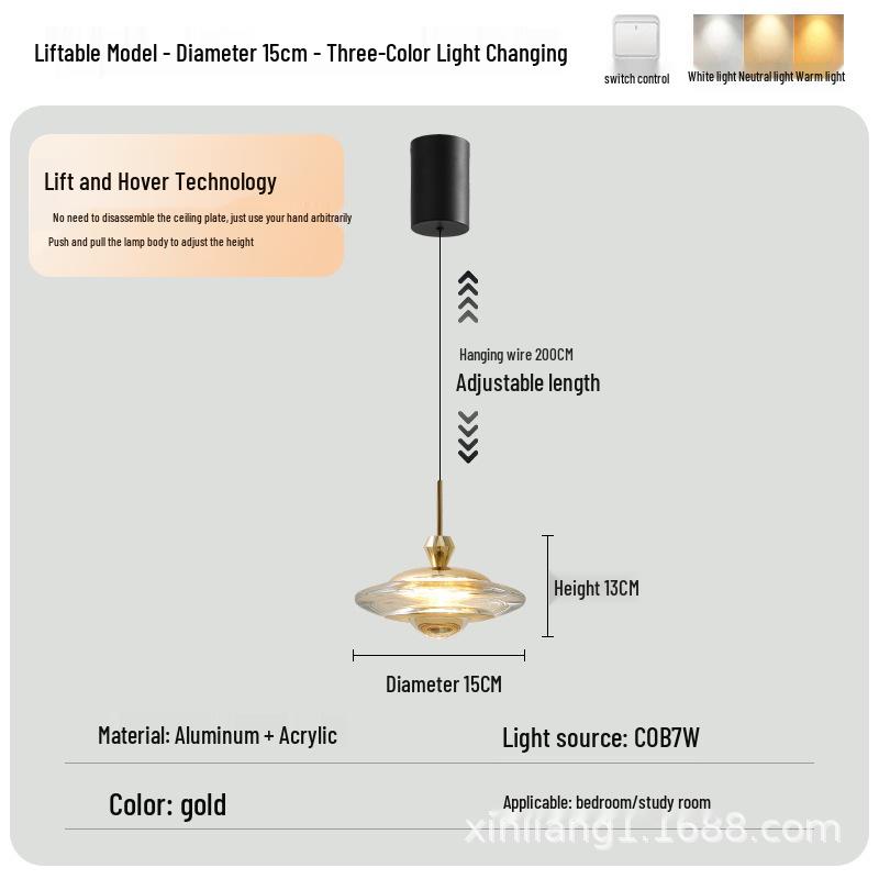 Modern Minimalist Eye-Protecting Pendant Light for Entrances, Restaurants, and Bedrooms