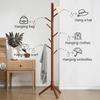 New 8 Hooks Coat Rack Space Saving Floor-standing Clothes Hanger Sturdy Hanging Pole Rack Room Organization