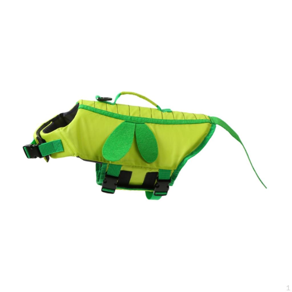 Dog Life Vest Traction Buckle Swimsuit Float Jacket for Boating Swimming XXS