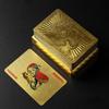 Poker Kartenspiel Wasserdicht Goldfolie Poker Brettspiel PVC Tragbar Freizeit Spielkarten Für Festivals Partys Treffen