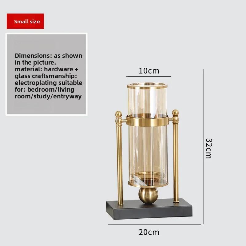 Creative Metal Vase Nordic Glass Candle