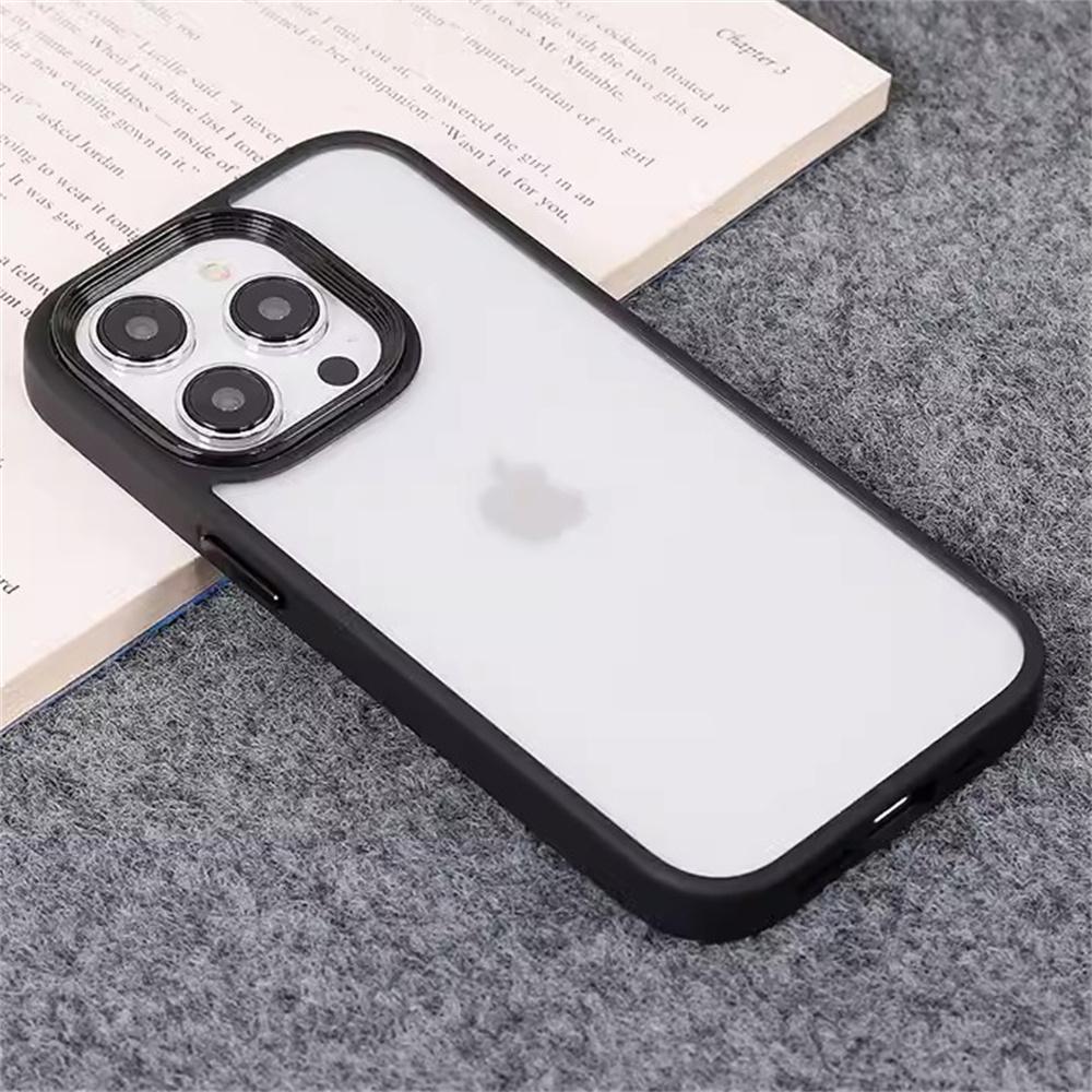 Zachte Siliconen Schokbestendige Bumper Case Voor iPhone 16 15 11 12 13 14 Mini Pro XS Max Transparante Cover 7 8 Plus X XR SE Mat Funda For iPhone 12 Mini