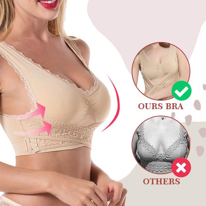 Big Size Bras Push Up Gather Lingerie Sexy Women Bra Front Clouse Lace Trim Sleep Wire Free Sports Bralette Brassiere