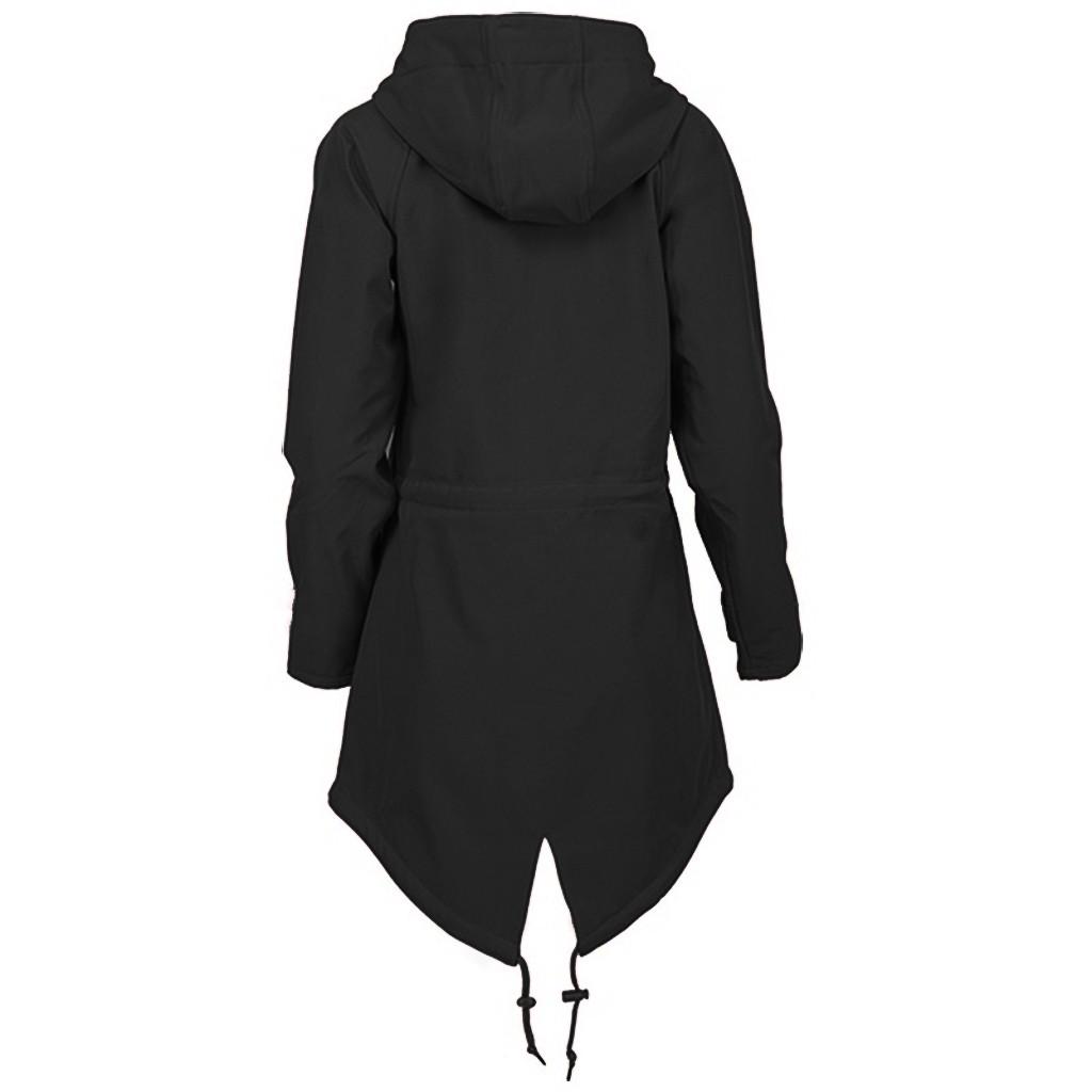 Buy Women's Solid Rain Jacket Outdoor Hoodie Waterproof Overcoat