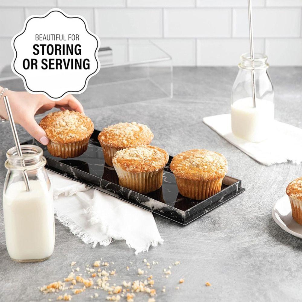 with Clear Lid Bakery Display Case Rectangular Bread Box  For Banquet Birthday Party Weddings